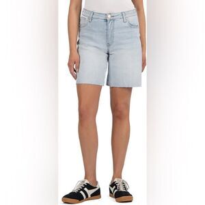 KUT HAILEY HIGH RISE BERMUDA-BASIC RAW HEM size 16